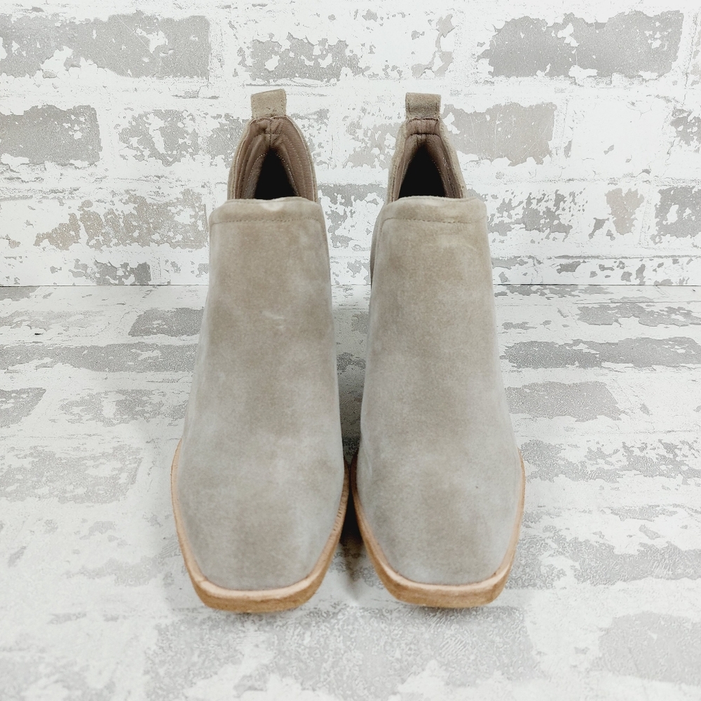 New Jeffery Campbell Rosalee Suede Square Toe Grey Ankle Boots W269 - Picture 8 of 13